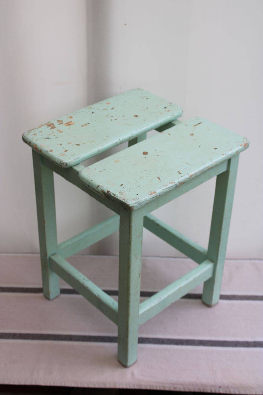 Wooden workshop stool