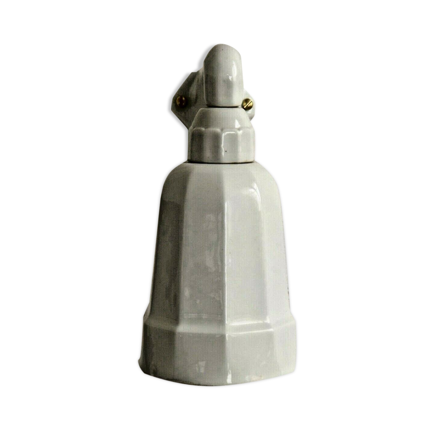 Français antique art déco style porcelaine blanche applique murale simple et ombre