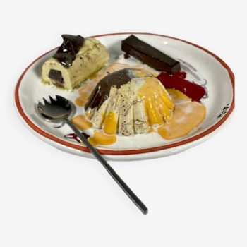 Gâteau en céramique "trompe-l'oeil"