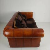 Canapé 2,5 places de luxe en peau de mouton faite à la main – par Lounge Atelier