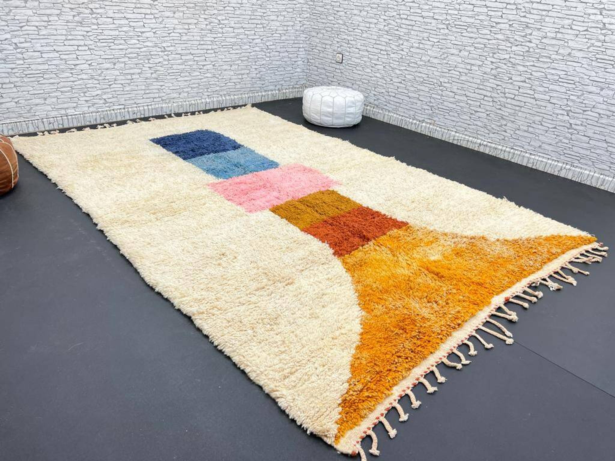 Tapis marocain artisanal fait main 3x2 m
