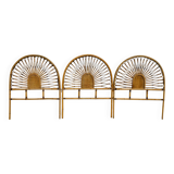 Set of 3 rattan headboards, France 60s
