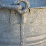 Vintage zinc galvanized steel bucket