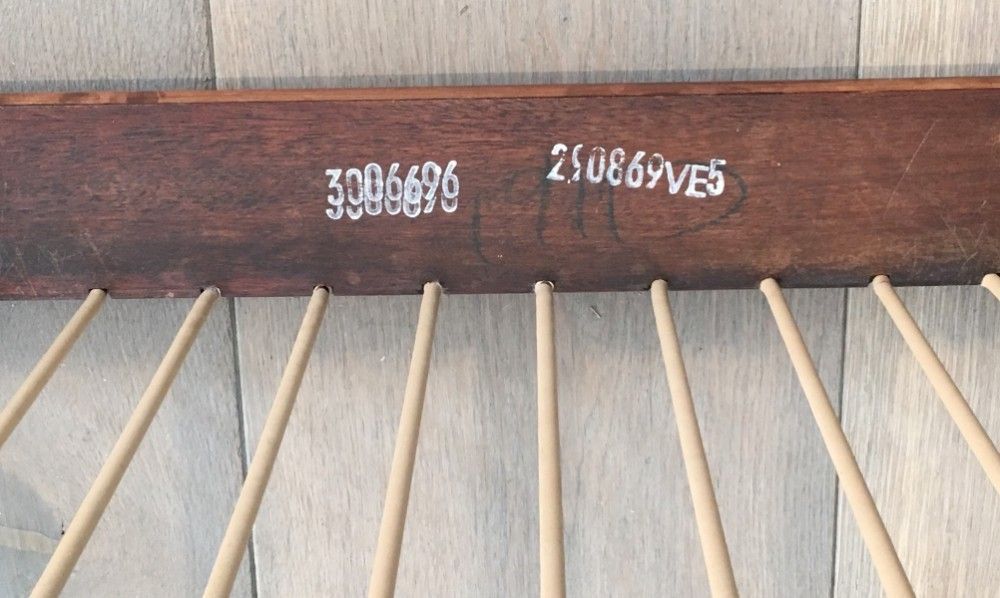 Pair of wooden armchairs