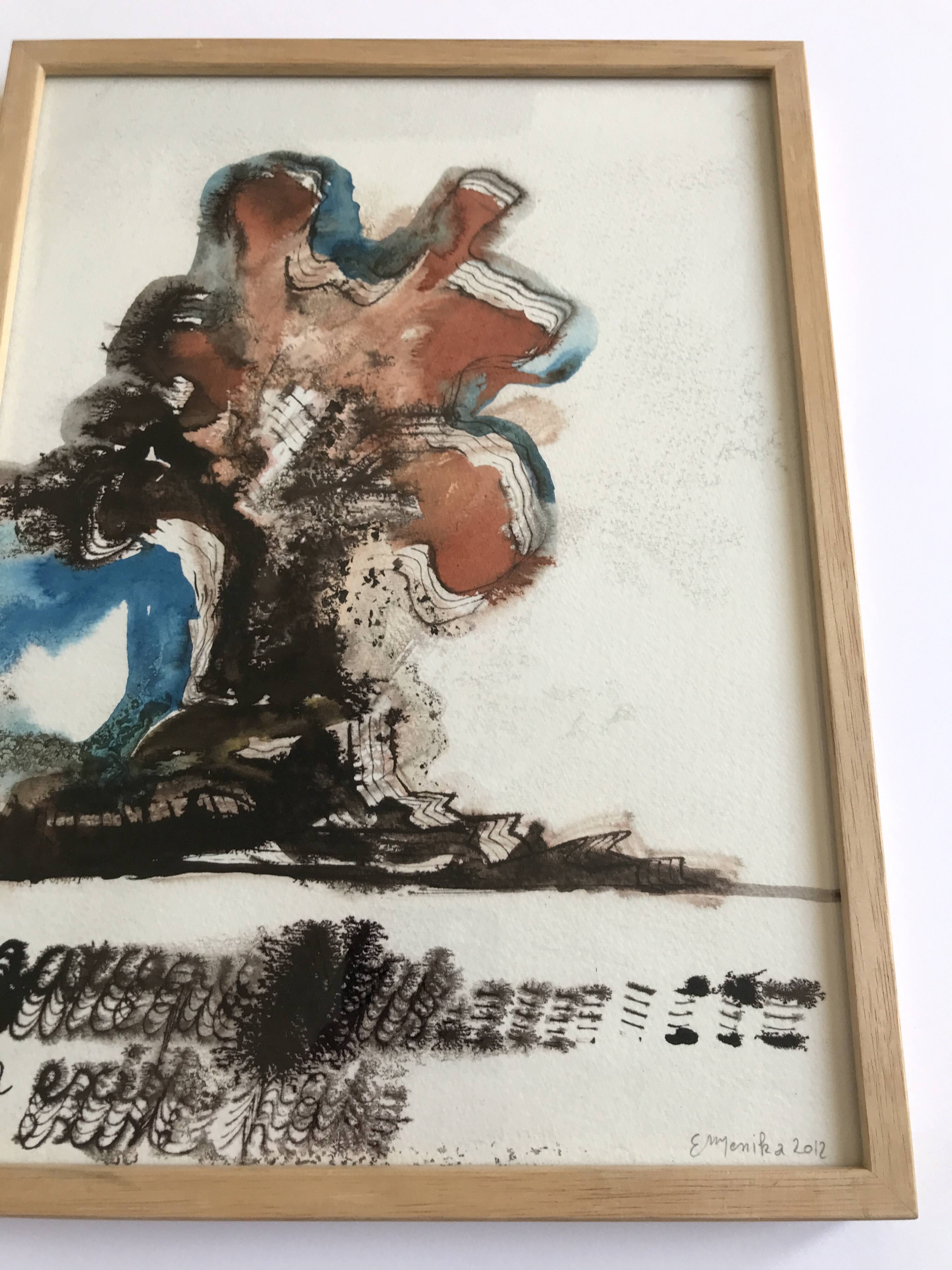 Emmanuelle messika, untitled iii, 2012. ink on paper signed in pencil