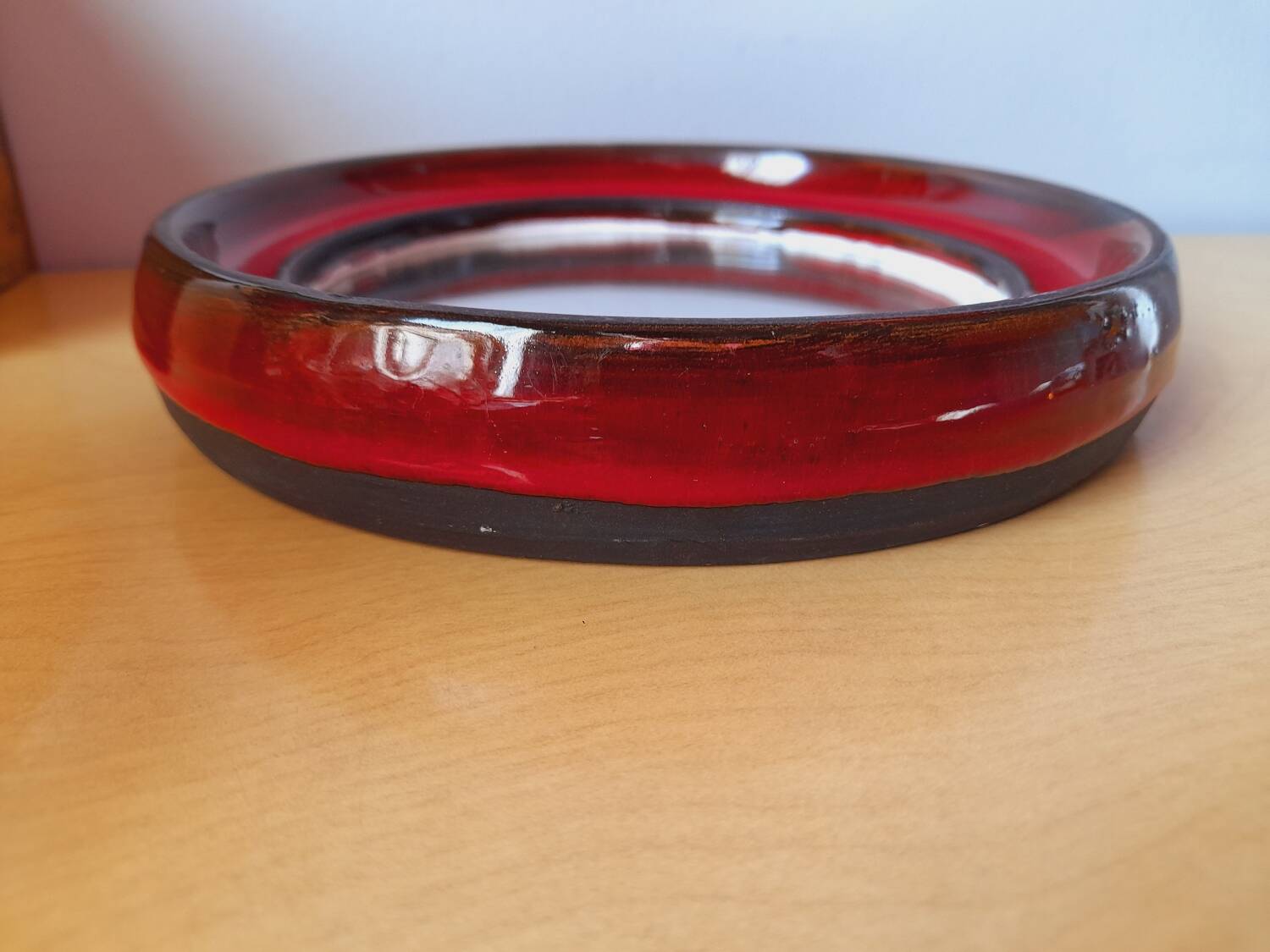 Ceramic enamel mirror from the 60s