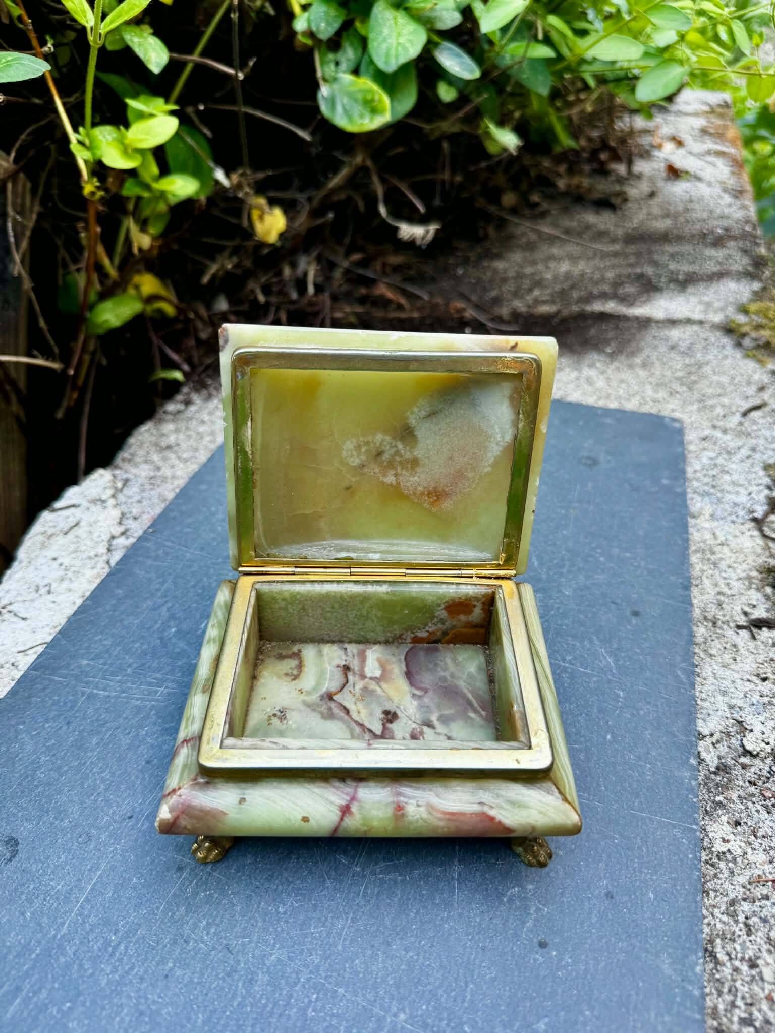 Onyx catchall from Italy, 1960s.