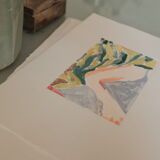 Oil painting Summer monoprint