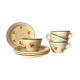 Lot 4 flower coffee cups salins granit france