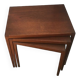 Teak nesting tables by Ludvig Pontoppidan
