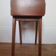 Wooden bedside table compass foot