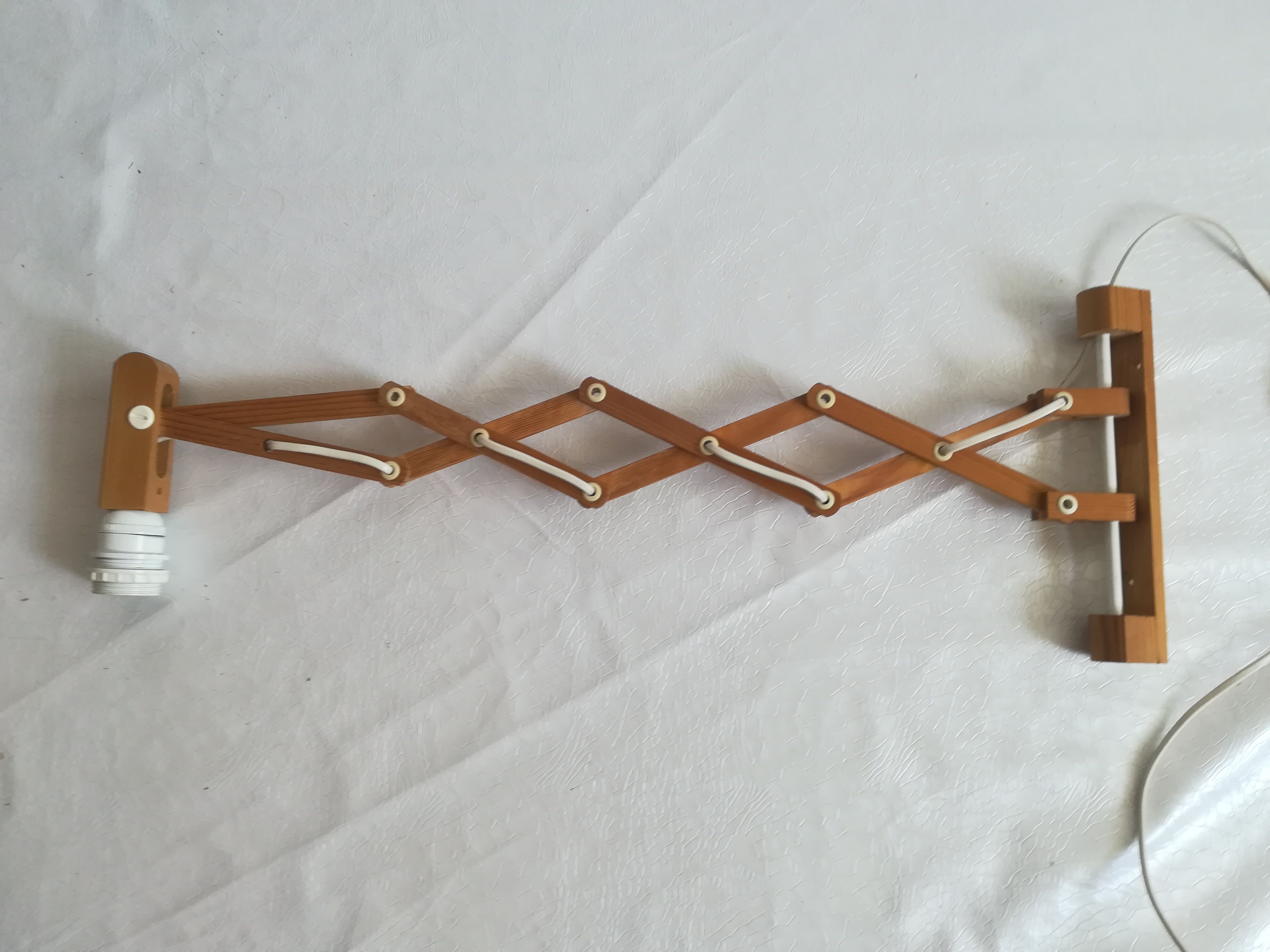 Wall lamp extensible scandinavian accordion