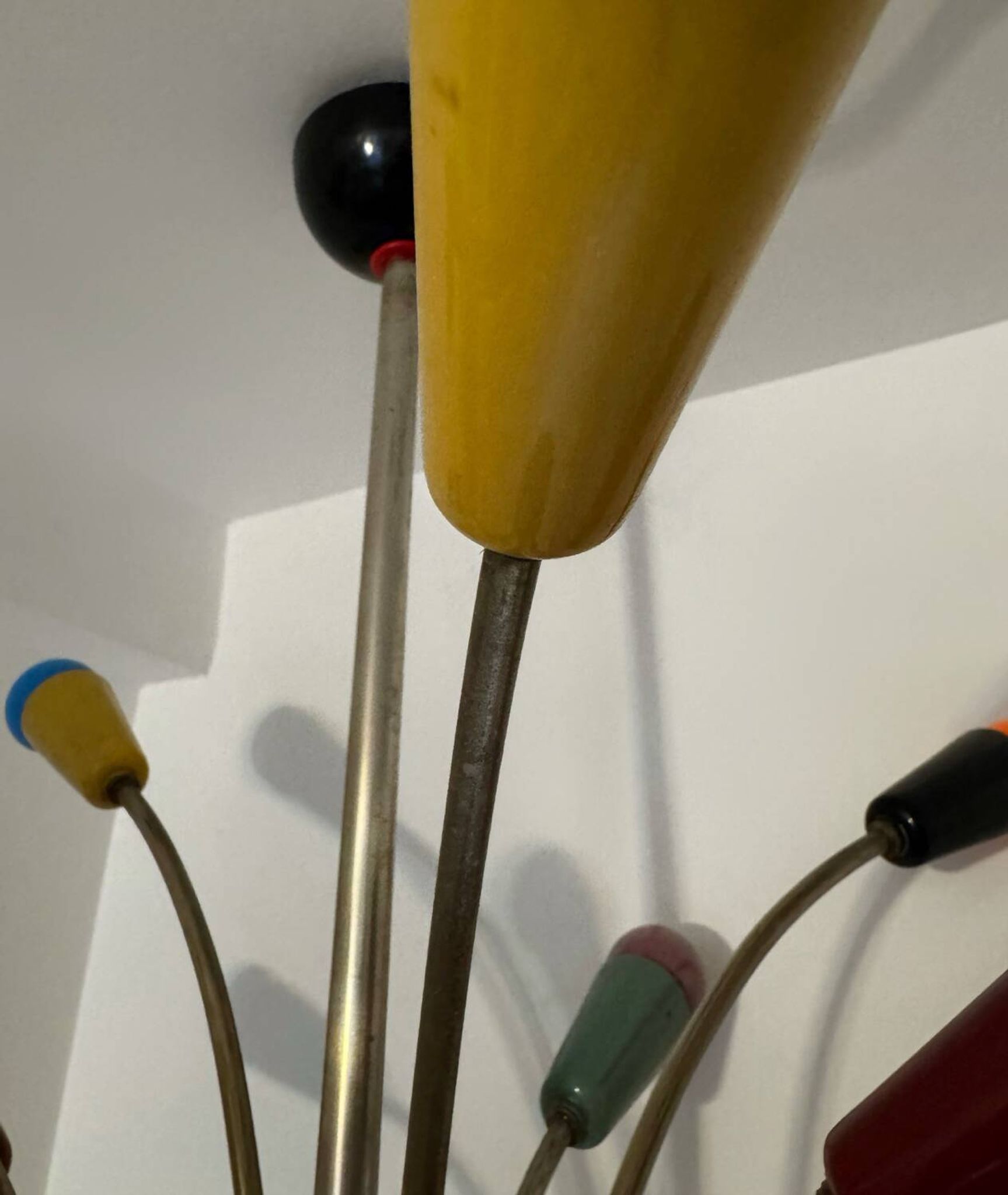 Multicoloured Sputnik chandelier from the 1960s.