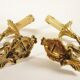 Paire d'appliques en bronze doré