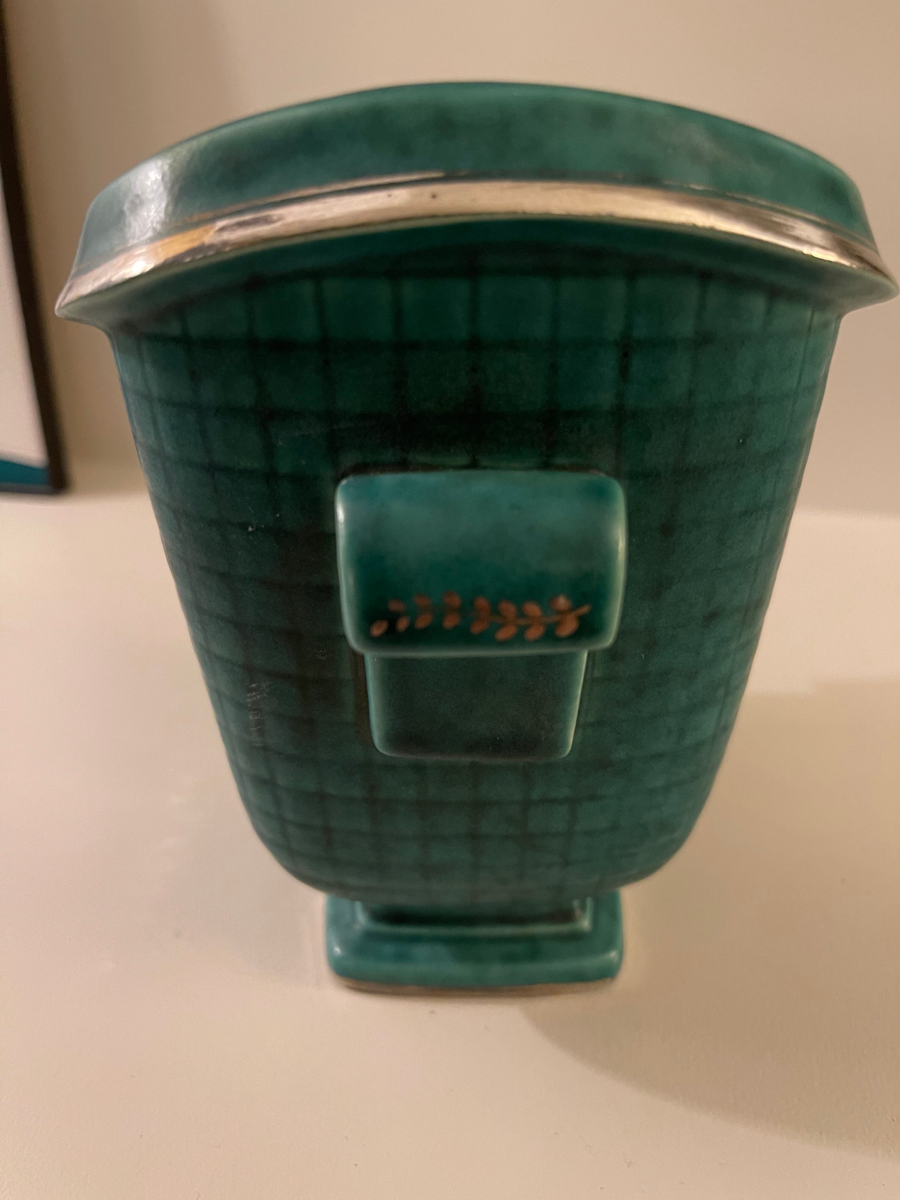 Wilhelm Kage Argenta Vase for Gustavsberg