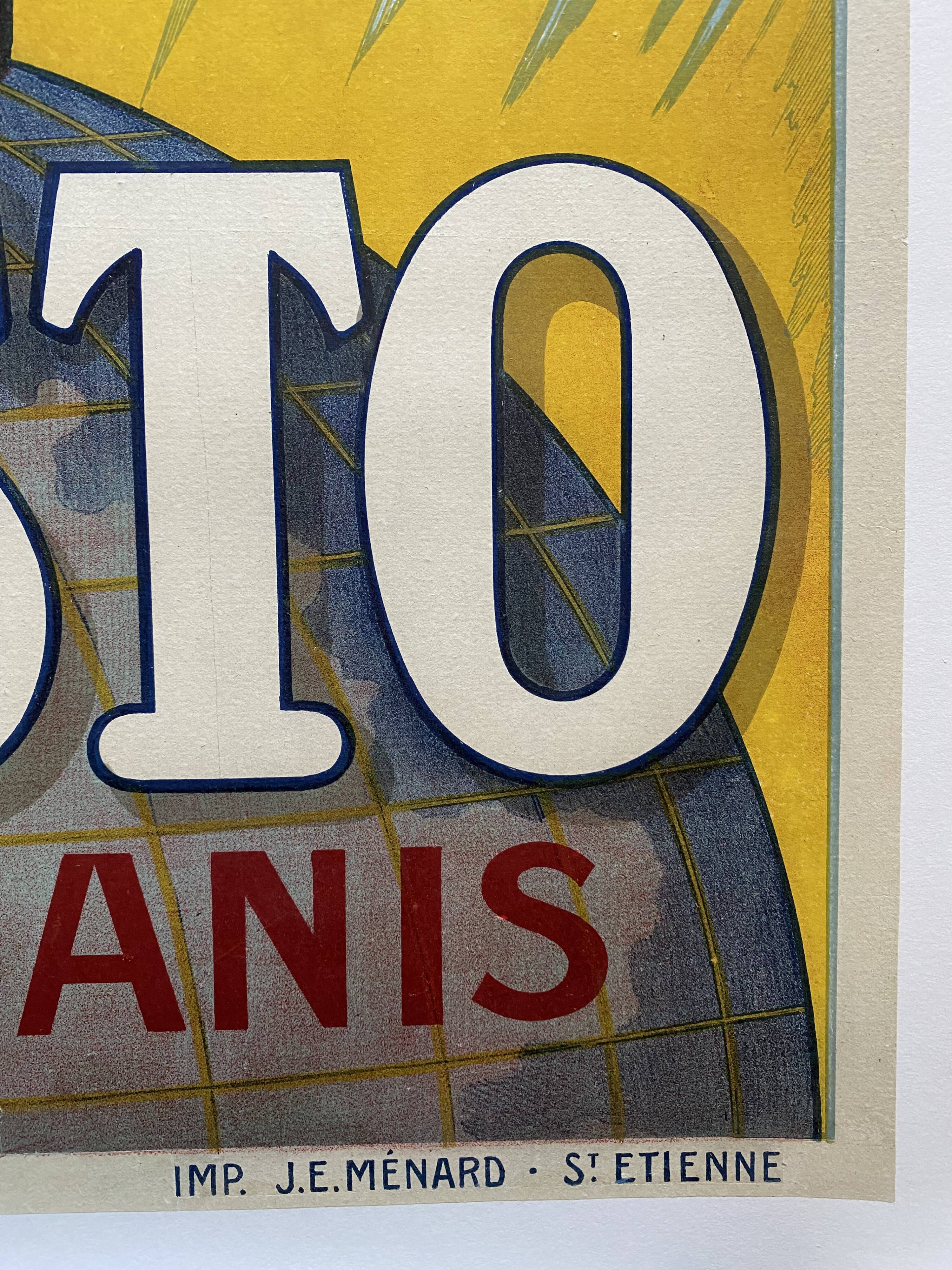 Original canvas poster "Aristo the King of Anise" 60x98cm 1930