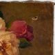Oil on canvas still life with roses, late 19th century.
