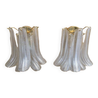 Pair of Murano glass wall sconces