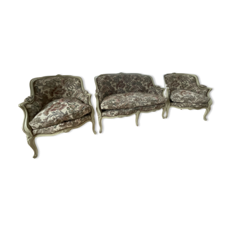 Ensemble canapé et deux bergères