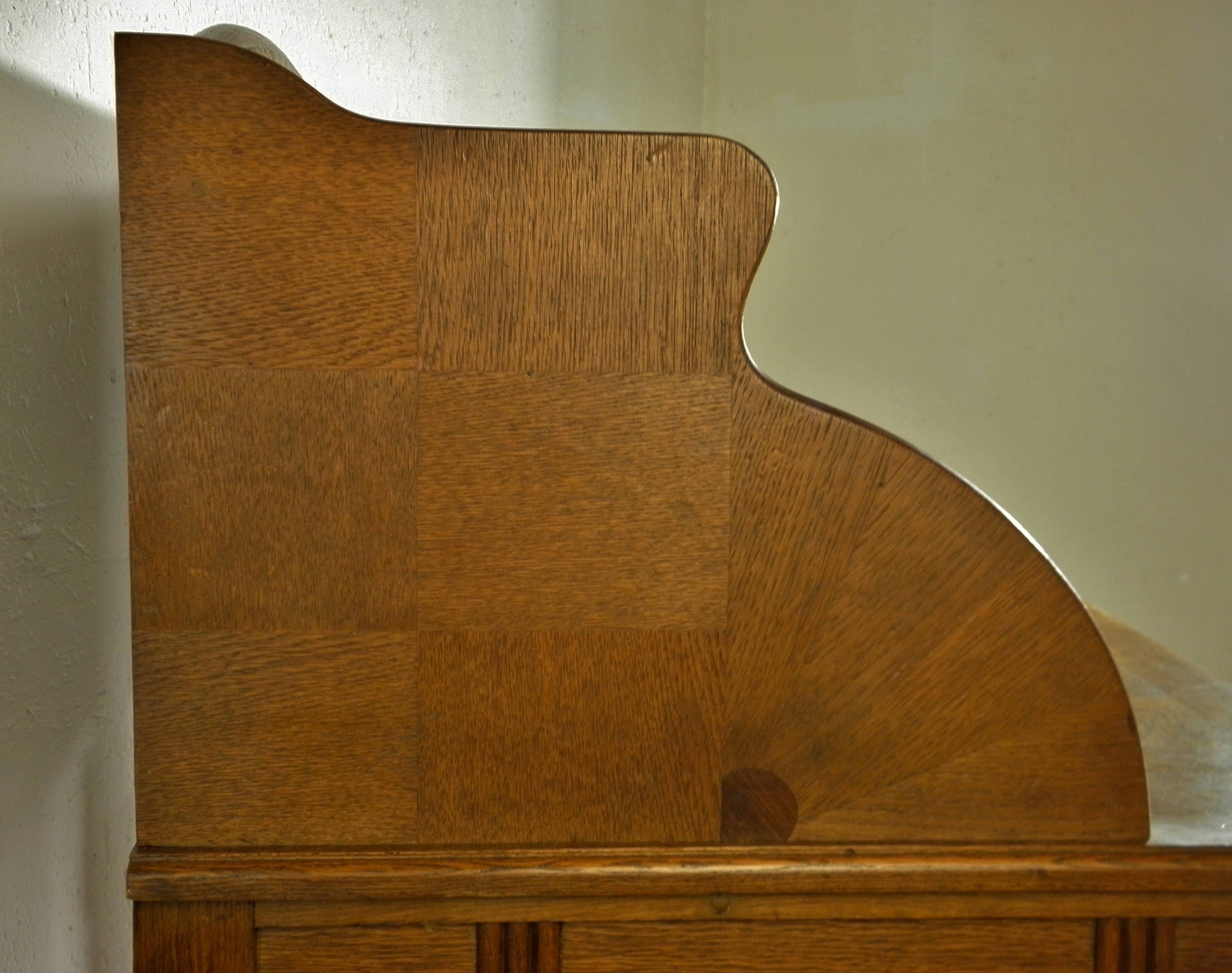 Art deco cylindrical desk