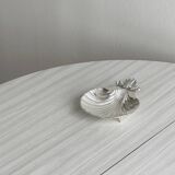 porte savon ou porte bijoux en métal brillant