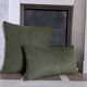 Coussin velours côtelé