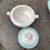 Soup tureen, Chambord model, semi porcelain, Ceranord France, vintage