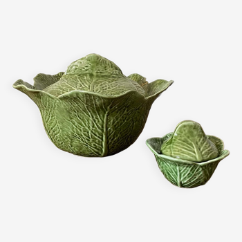 Tureen and mustard cabbage in Portuguese slurry