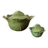 Tureen and mustard cabbage in Portuguese slurry