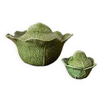 Tureen and mustard cabbage in Portuguese slurry