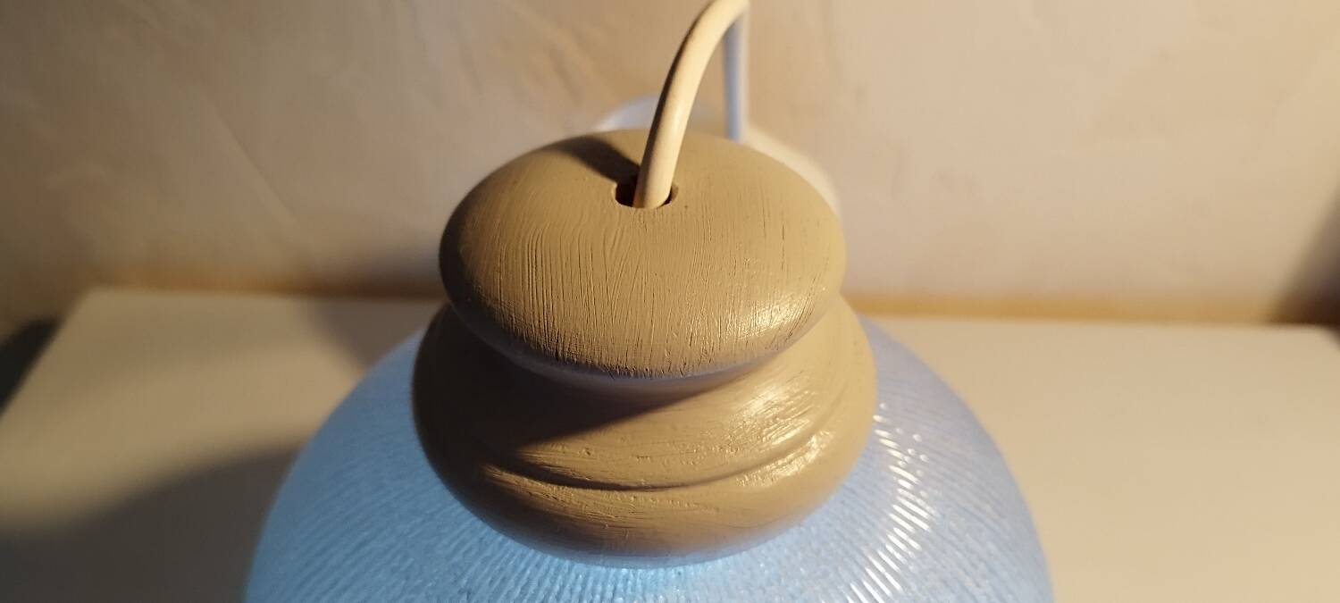 Vintage frosted glass chandelier