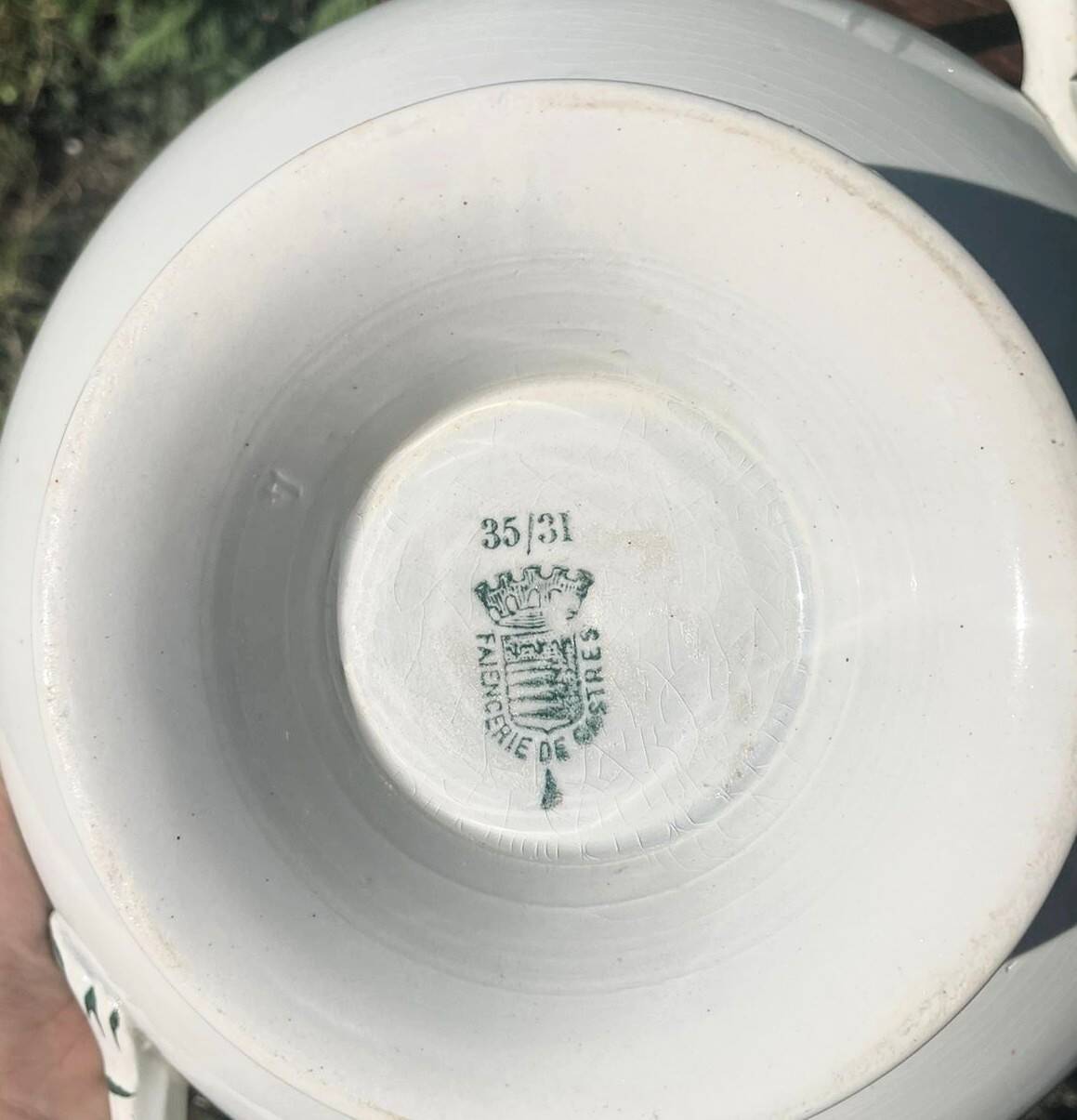 Castres earthenware soup tureen