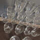 18 vintage water glasses
