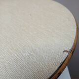 Vintage rattan tripod coffee table
