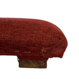 Pouf Art Déco design des années 30, tabouret minimaliste modèle bas.