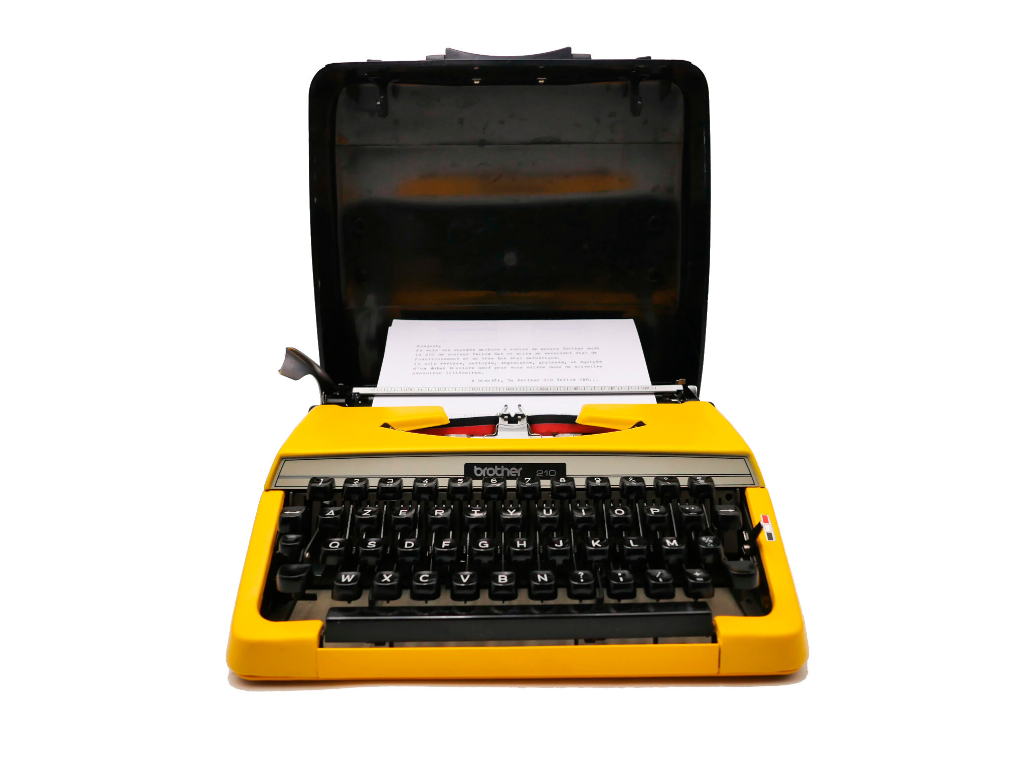 Brother 210 Typewriter Yellow Yellow Cab Revised Ribbon New