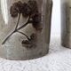 Série de 3 pots en grès émaillé motifs herbier Le Rivet
