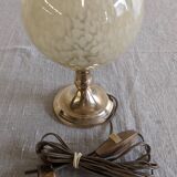 Lampe de chevet en verre de Clichy