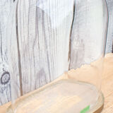 Old oval glass globe 35 cm high