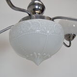 Art deco chrome chandelier,1930's.