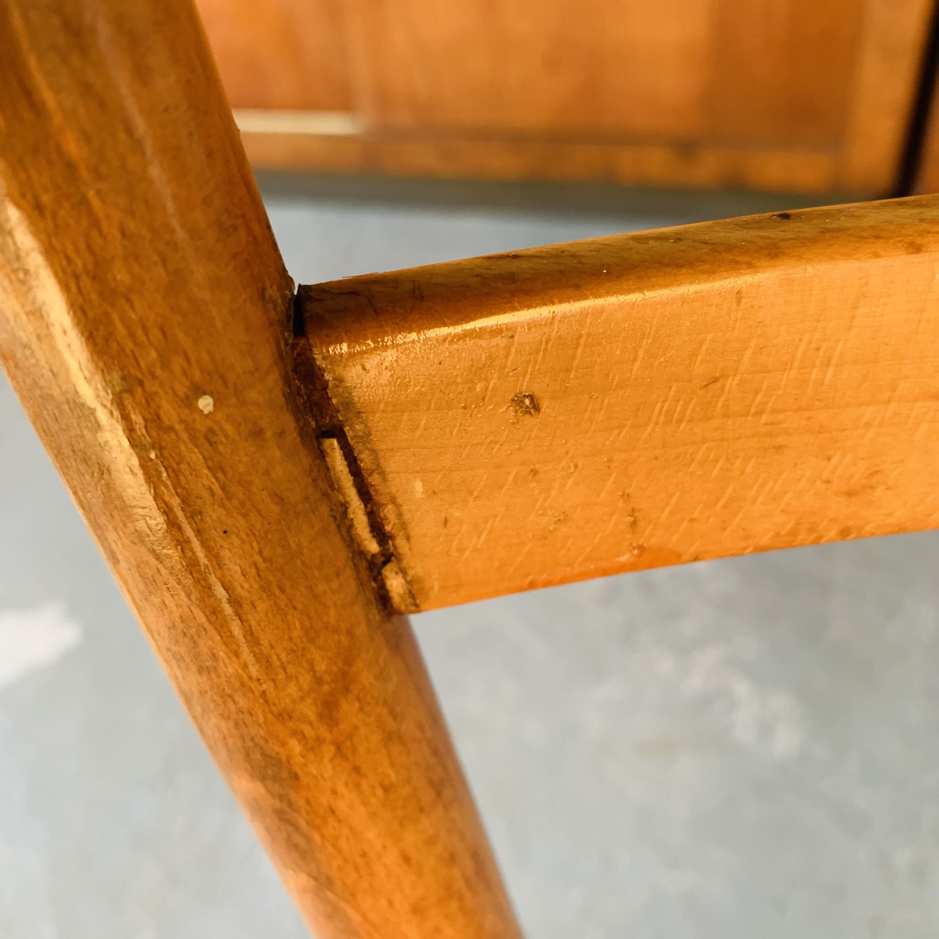 Paire de chaises italienne bois et corde
