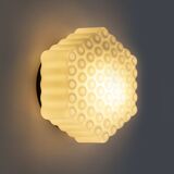 Hexagon shaped flush mount by Valasske Mezirici, Czechoslovakia, 1960s