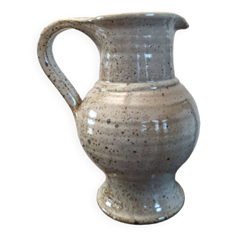 Vase en céramique émaillé gris clair