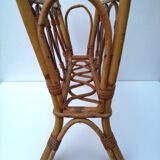 Vintage rattan magazine door