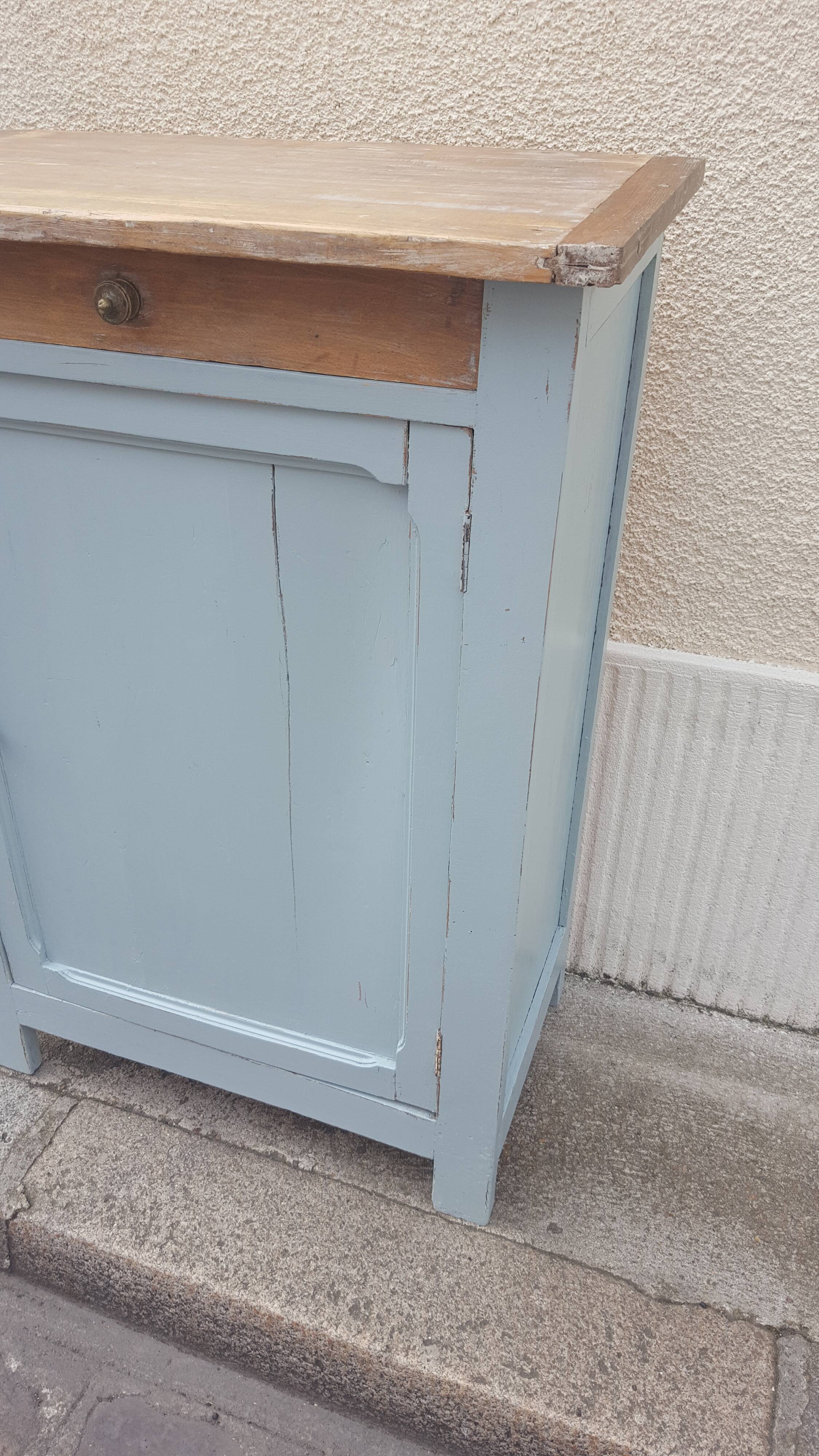 Parisian buffet wood and pastel