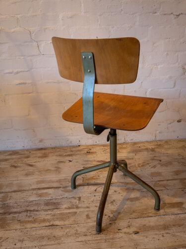 Set de 4 chaises d’atelier vintage