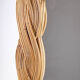 Natural rattan mirror