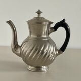 Nickel-plated metal teapot by Eduard Rau Muenchen