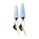 Pair of wall lamps, LUNEL edition, 1961, Paris, vintage 50s, 60s