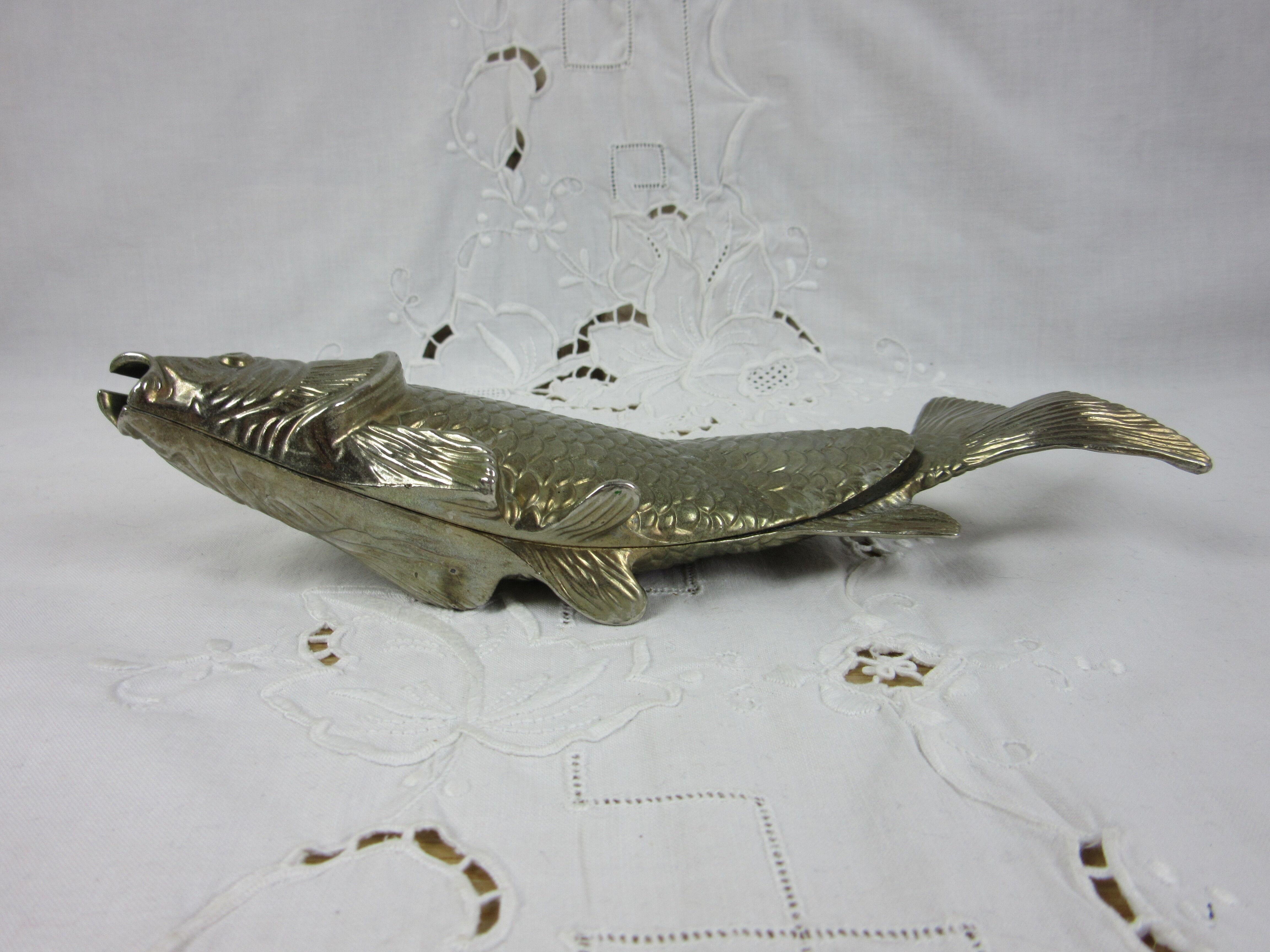 Porte-lettres poisson en métal